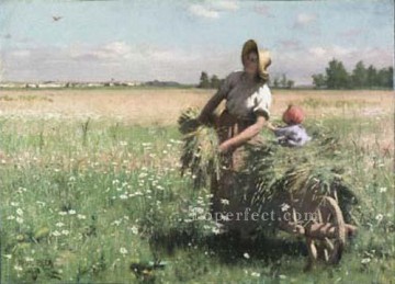  Academic Oil Painting - The Meadow Lark 1887 academic painter Paul Peel